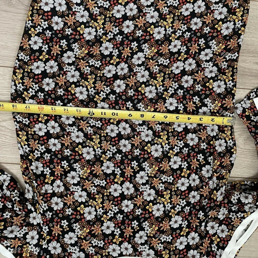 Sandro Dress Floral open sleeves  Size 2 - Picture 12 of 12